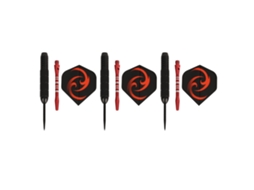 Conjunto De Dardos Com Ponta De Aço Anti Derrapante Leve Profissional Para Dartboard Casa Bar Vermelho