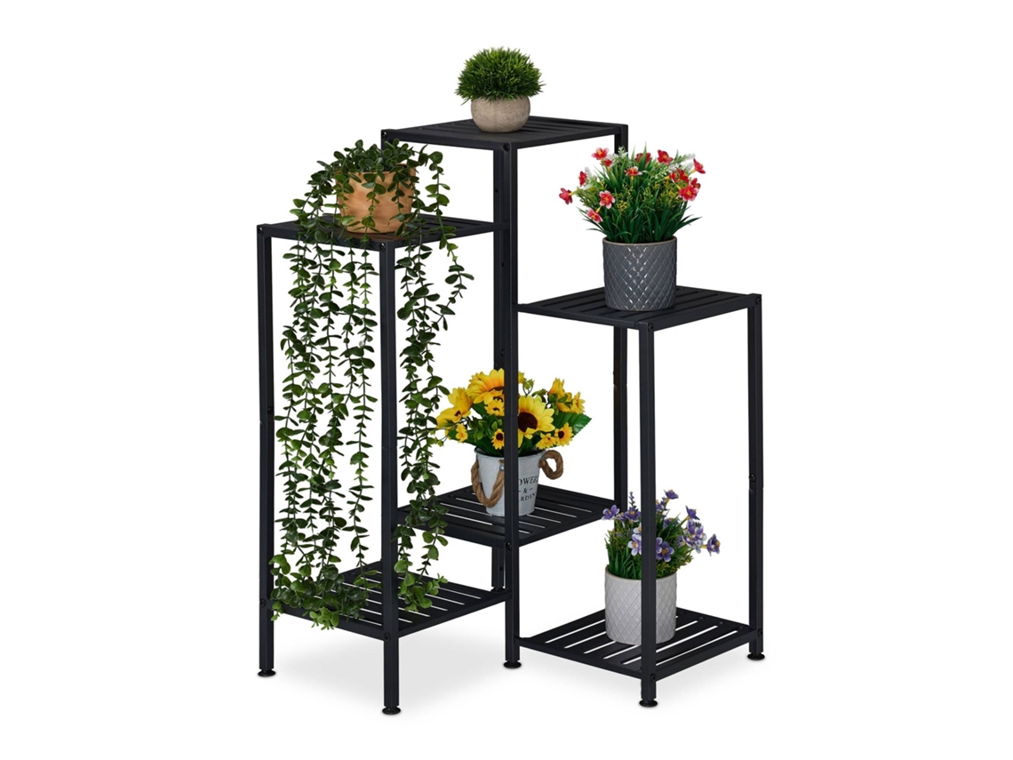 Suporte Para Plantas Em Aço Com Vários Níveis