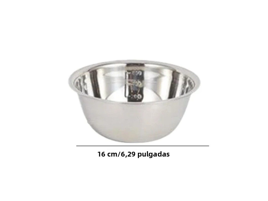 Copo Misturador Empilhável de Aço Inoxidável Antiderrapante para Cozinha MDUG (16 Cm)