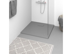 Vidaxl Base De Chuveiro Smc 90x90 Cm Cinzento