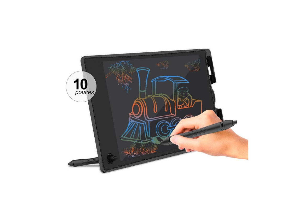 Tablet gráfico LCD Avizar de 10 polegadas para crianças, preto