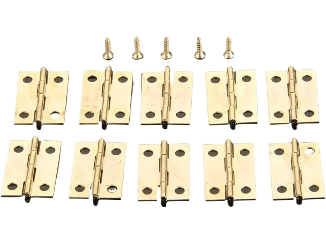 Dobradiças Giratórias Ocultas Para Portas, 30 Peças, Mini Dobradiças Quadradas Para Armários, Gavetas, Caixas De Joias E
