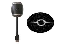 Lurelia Projetor Led Usb Para Carro, Rotação 360°, Recarregável, Dimerizável, Céu Estrelado 4,18 Cm