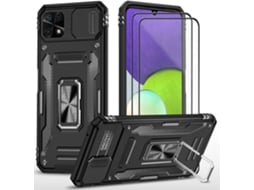 Capa Câmera Deslizante Vidros Para Xiaomi Redmi 10c/xiaomi Poco C40 Hongwe. Anti-choque Magnética