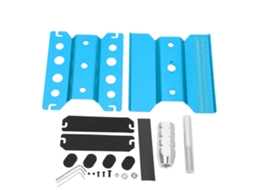 Mali suporte de Reparo para Carros Rc Ajustável em Altura Rotativo Trava Compatível com 1/16 1/10 1/8 Azul