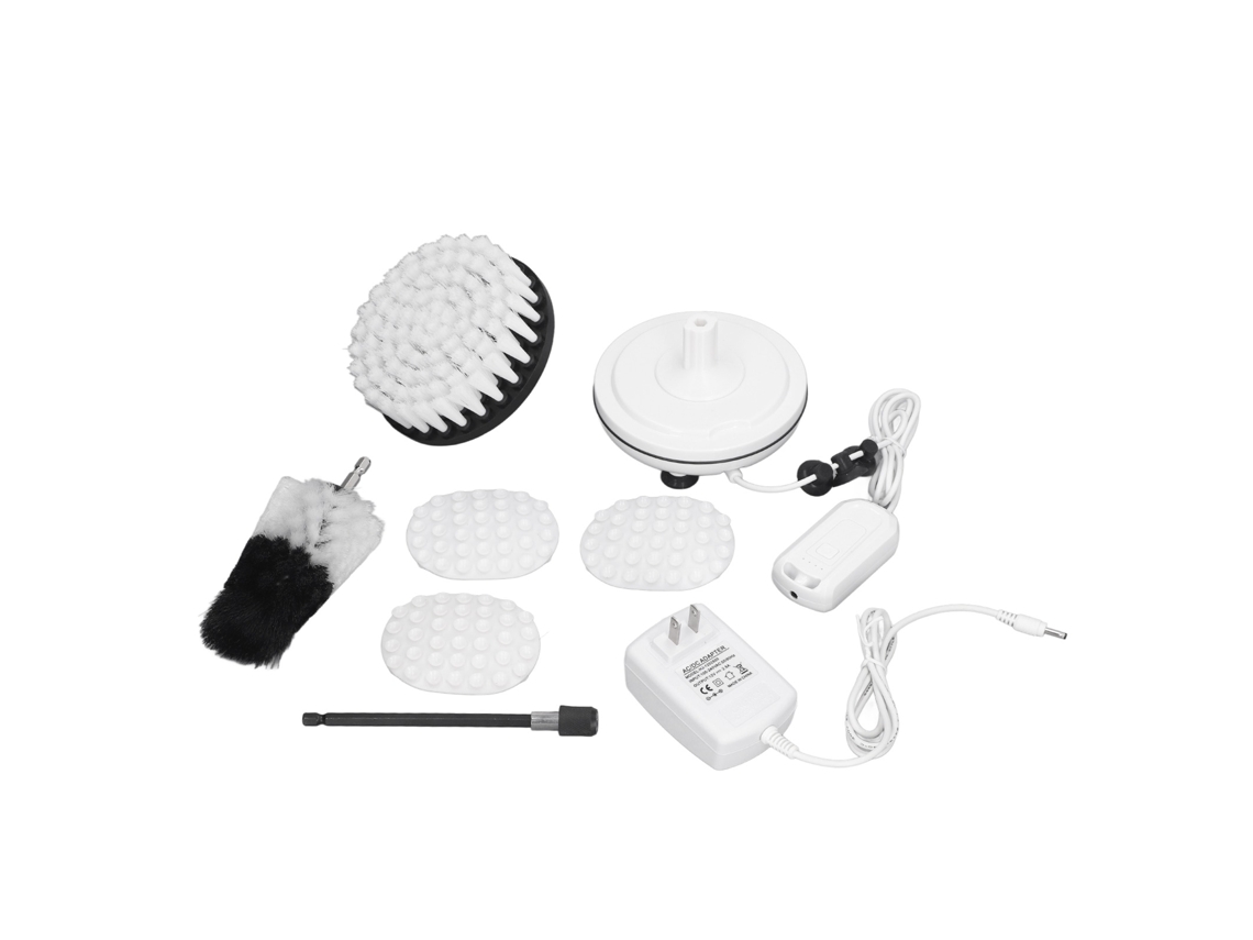 Pincel Elétrico de Limpeza para Sapatos com Potência Forte e Kit de Brilho Universal