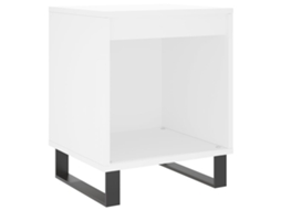 Bedside Cabinet, Bedside Cabinets Vidaxl Branco Madeira Processada (n/a)