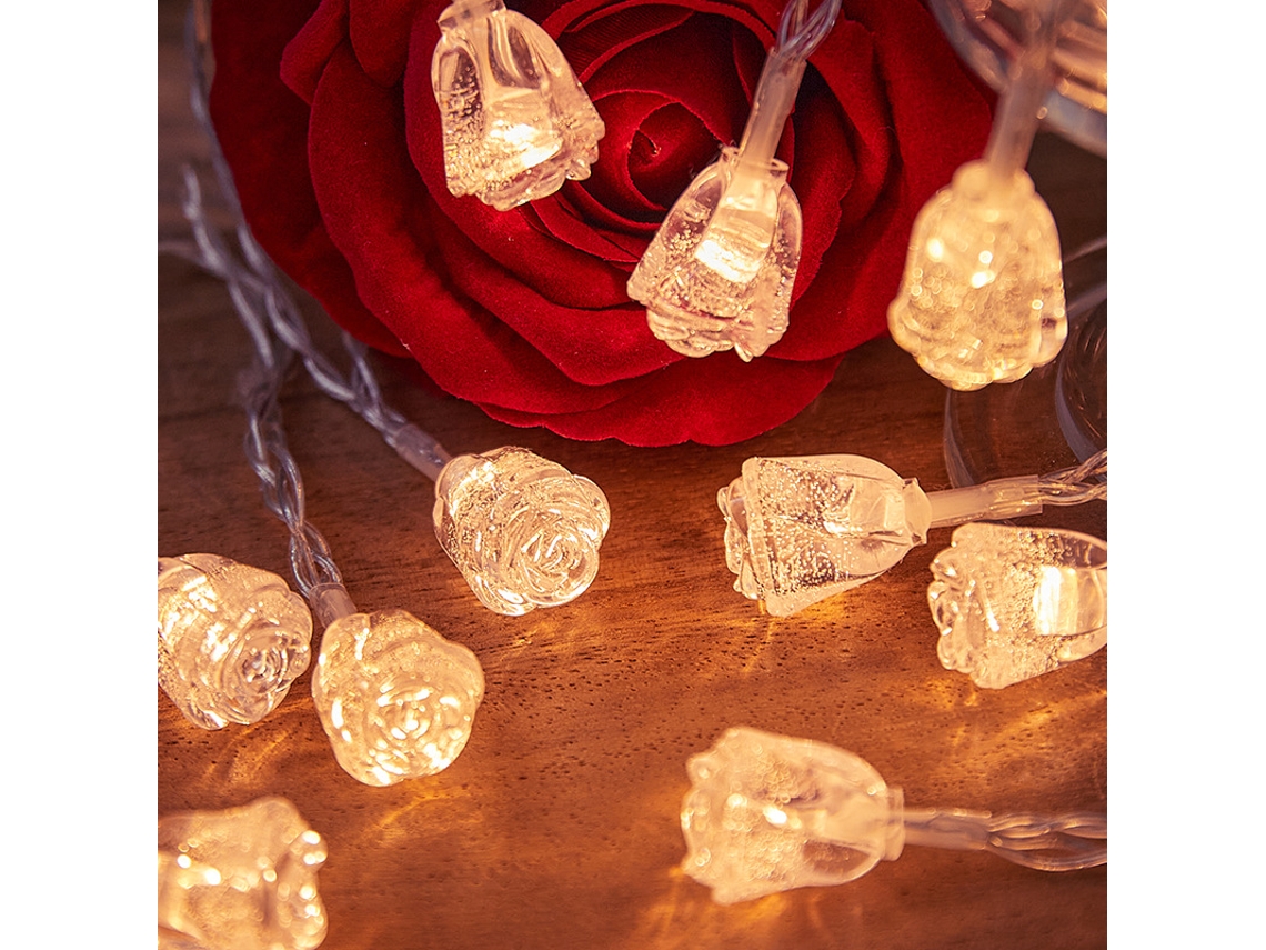 Luz Quente Alimentada Por Bateria Led Bola Guirlanda Luz Ao Ar Livre Luz De Fadas Jardim Casamento Decoração De Natal 6m 40led SUNNY SPACES