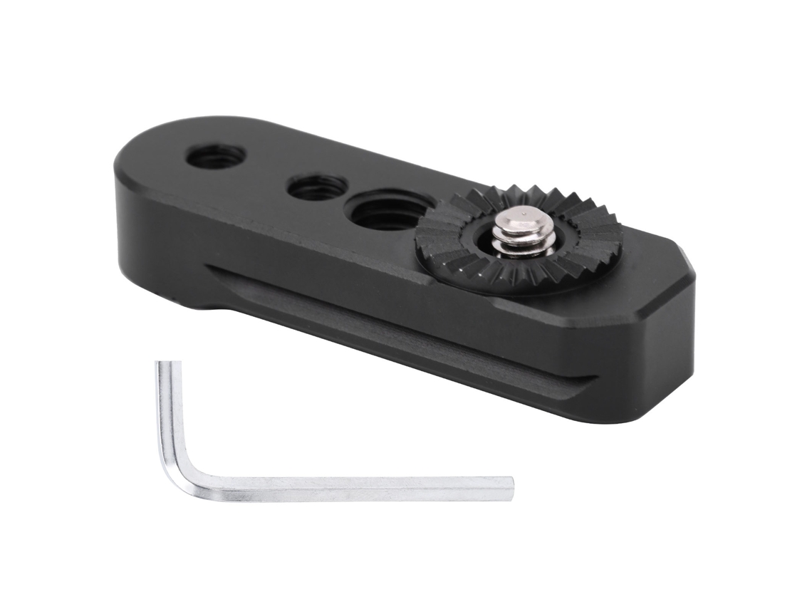 Placa De Expansão Adaptador De Engrenagem Para Estabilizador De Câmera Zhiyun Weebill S Preto