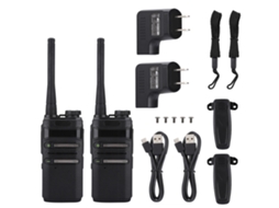 Rádio Mali walkie talkie portátil, 3W, UHF, 400-470MHz, 16 canais