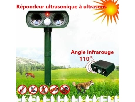 Repelente ultrassônico Adtobast para gatos, cães, raposas, pássaros e roedores para fazendas