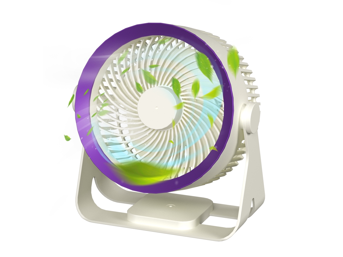 Ventilador de Mesa Silencioso Sem Fio 3 Velocidades Bateria Recarregável | S/MARCA