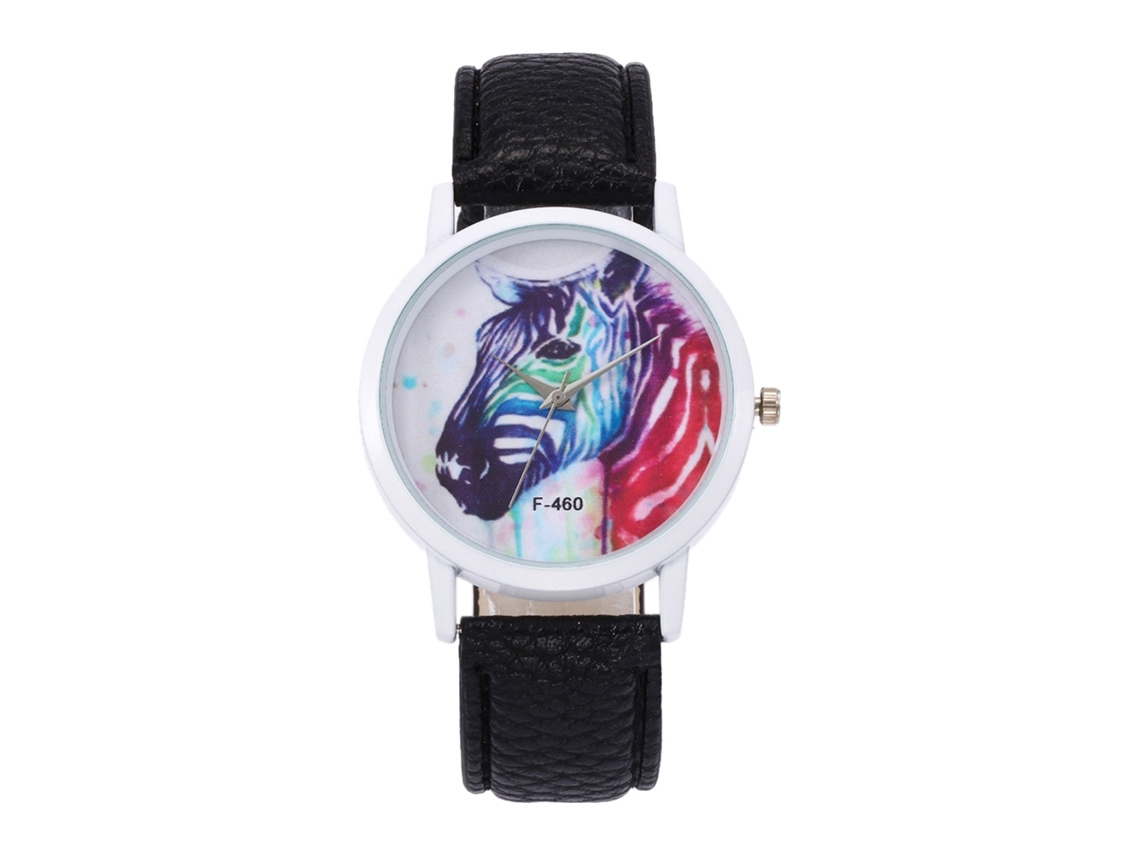 Reloj De Pulsera Para Mujer Zhoulianfa F-460a Negro Movimiento De Cuarzo