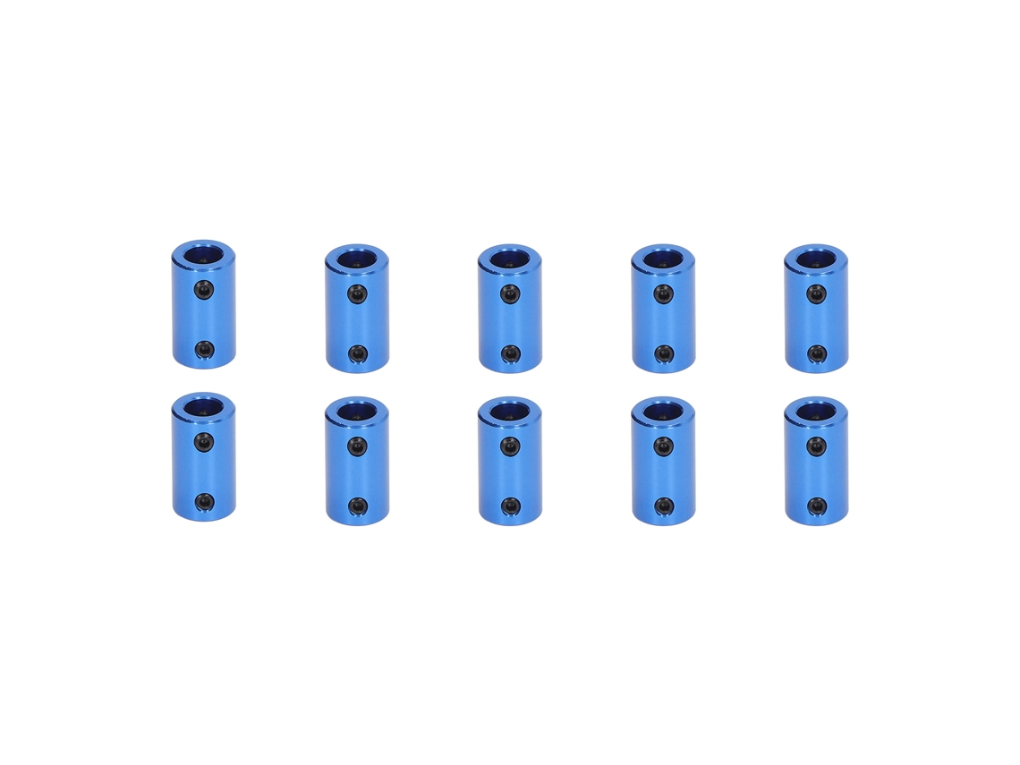 10pçs Acoplamento De Eixo Motor Passo Diâmetro 14mm Comprimento 25mm Conector 5x8mm Azul
