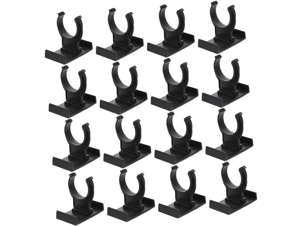 Doitool 24 Peças Niveladores De Pé Armário Ajustáveis Em Pp Preto, Clips Para Pés De Móveis Com Boa Capacidade Carga