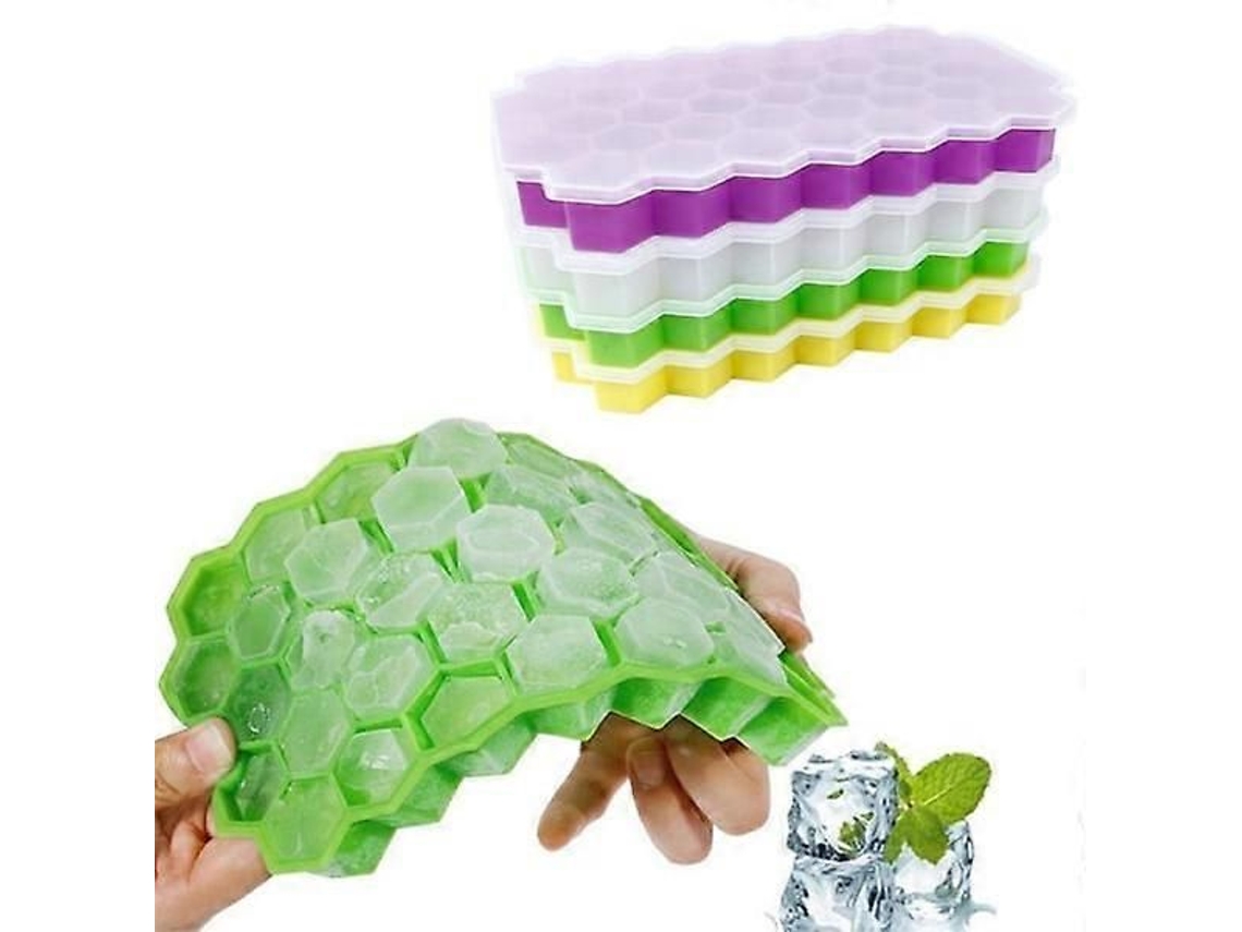 Forma De Gelo, Forma Para Cubos De Gelo - Hexagonal - Forma De Cubo De Gelo Multicolorida