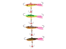 Ice Fishing Lures (bionic Fish Lure, Sharp Hooks) Winter Russian Ice Fishing Lures Size 5-8 10g 4-piece Set