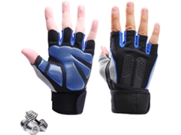 Luvas De Fitness Sem Dedos, Luvas Esportivas Para Atividades Ao Ar Livre Homens, Suporte De Meio Dedo, Para Treinamento