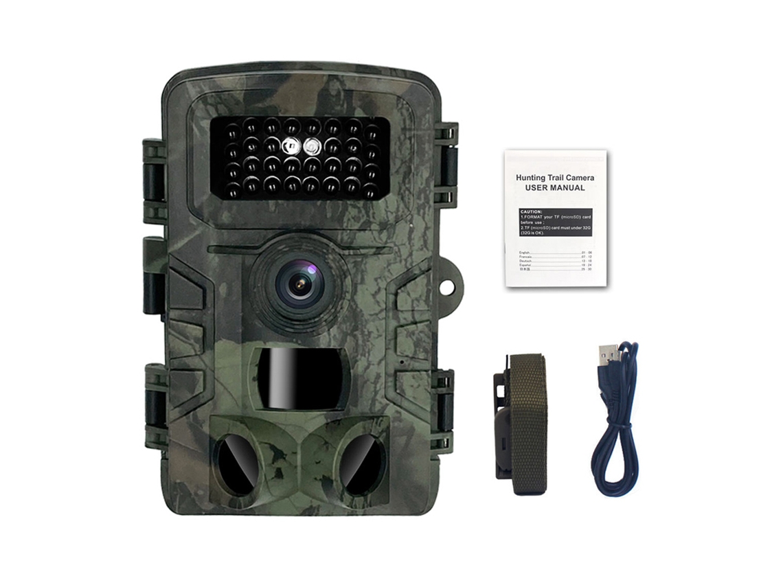 Câmera Trail 20mp 1080p Com Visão Noturna Ip66 Para Monitoramento E Segurança