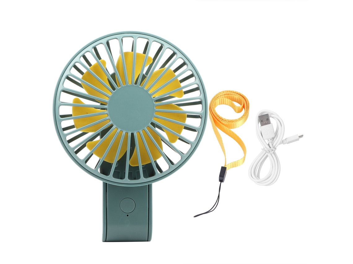 Ventilador Portátil Laxiscreed Com 7 Lâminas, Usb, Dobrável E 3 Velocidades