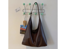 Bolsa AQUAFORGE Vintage de Ombro e Tiracolo para Trabalho ou Viagens Marrom Café