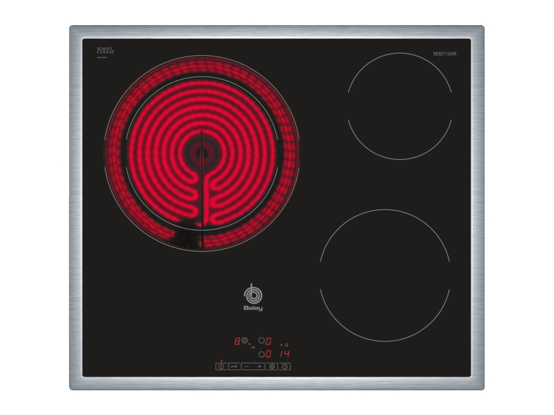 Placa de Vitrocerâmica BALAY 3EB715XR (Elétrica - 58.3 cm - Inox)
