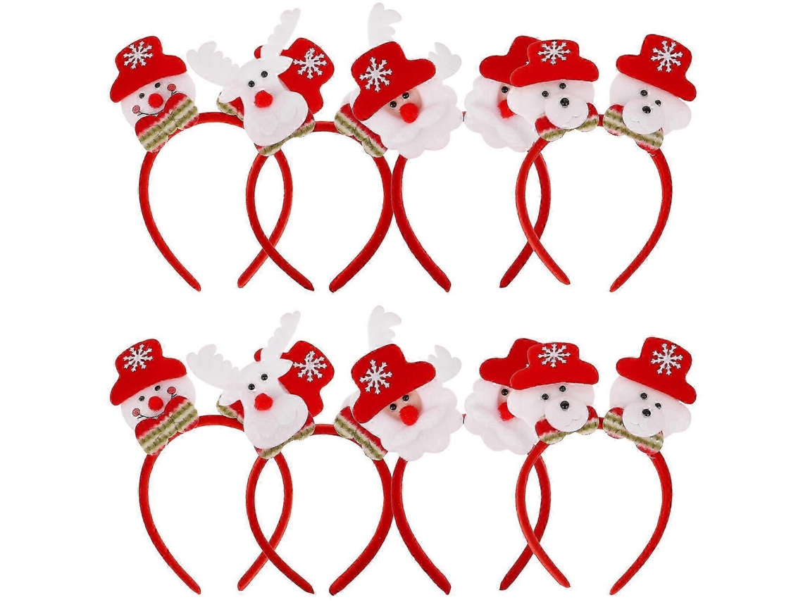 Faixa De Cabeça Luminosa, Conjunto De 8, Cores Variadas, Festas E Natal