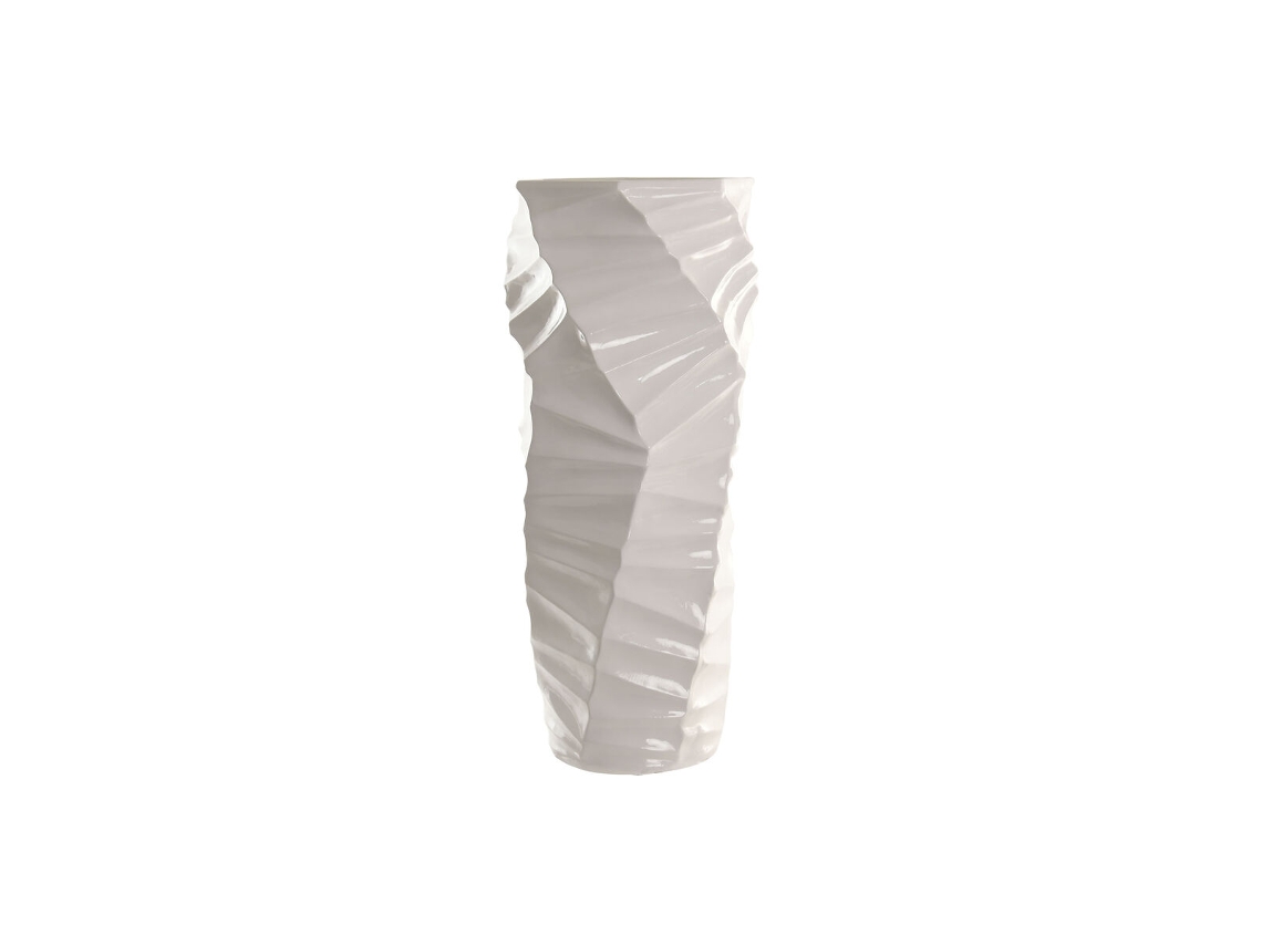 Plantador Home Esprit Branco Fibra Moderno