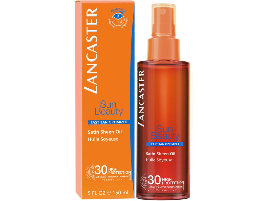 Protetor Solar LANCASTER Sun Beauty Fast Tan Optimizer Satin Dry Oil SPF30 (150 ml)