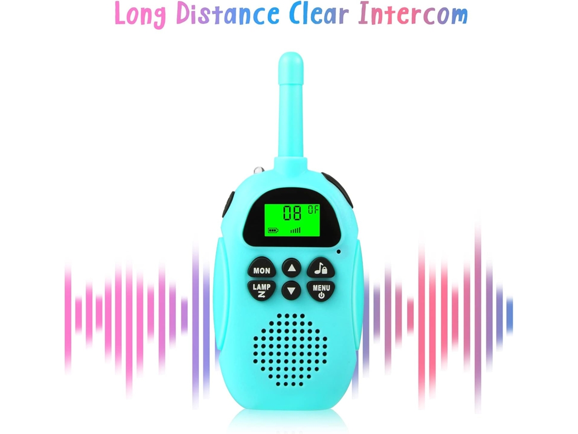 Walkie Talkies Para Crianças, Pacote Com 2 Walkie Talkies Recarregáveis Para Crianças, Zqkla Brilvibera
