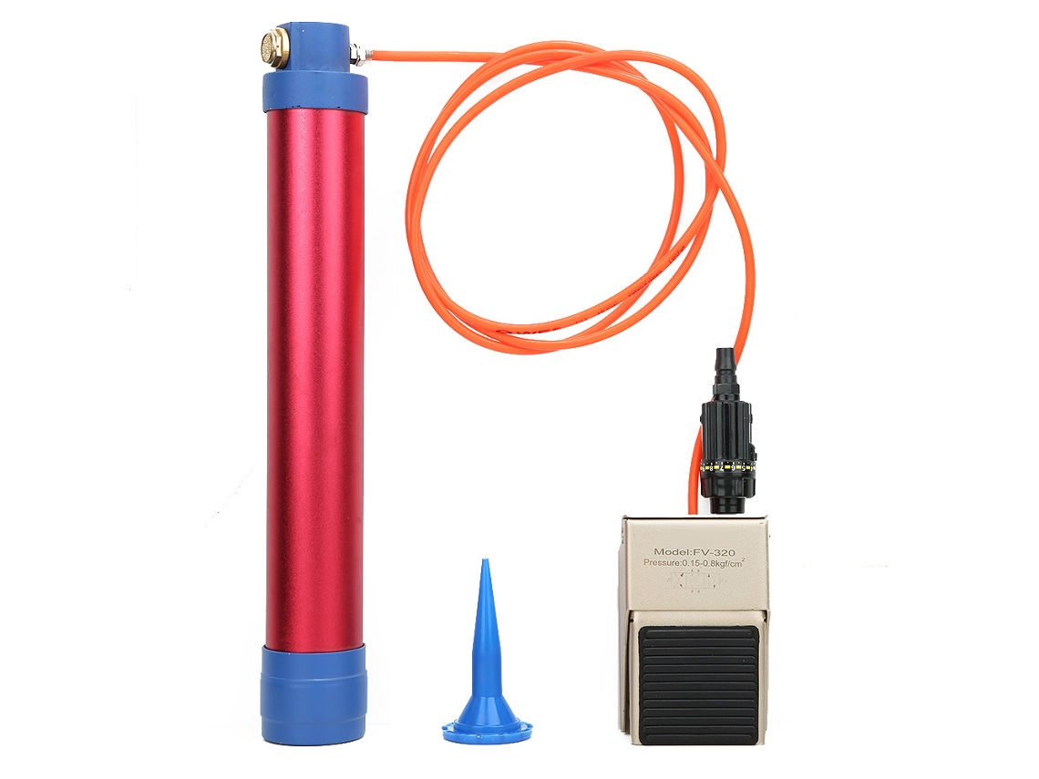 Laxiscreed Pistola De Silicone Pneumática De 400ml Com Controlo Por Pé Para Aplicação Fácil