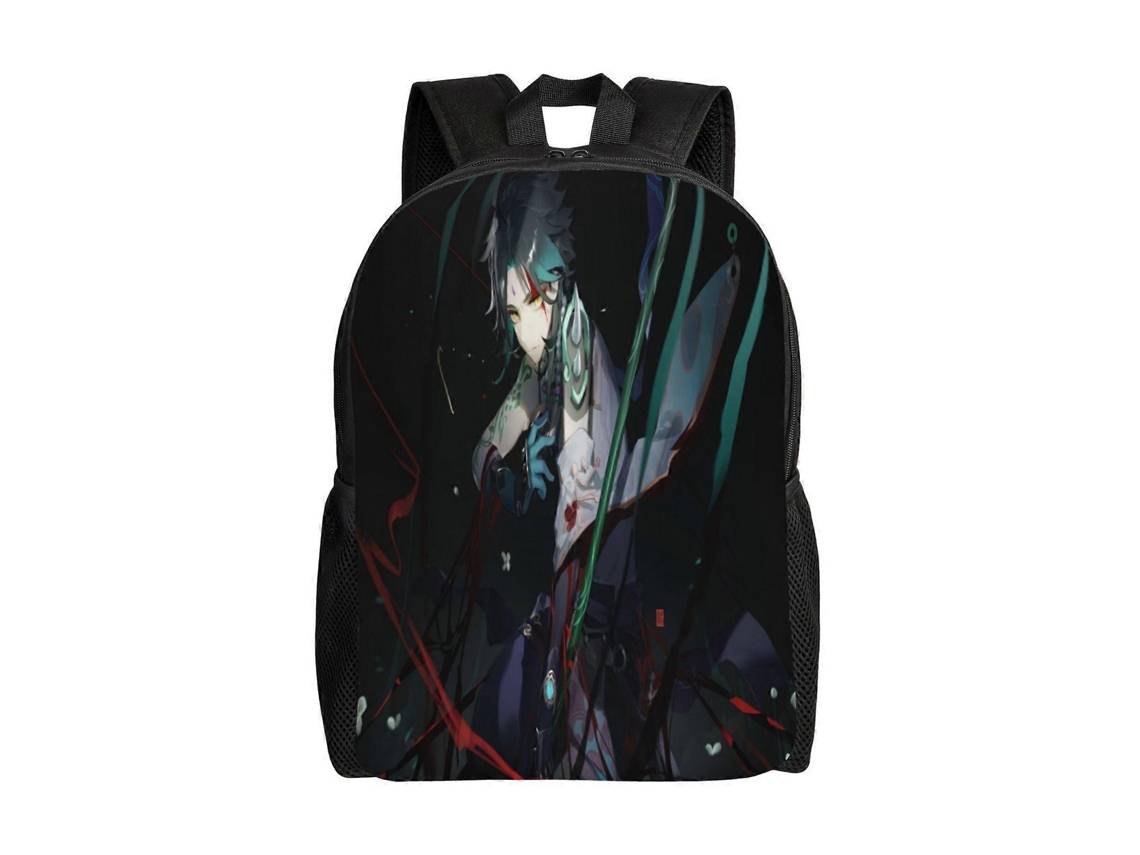 Mochila De Estudante Genshin Impact F174, Durável E Leve, Com Alça De Ombro Impermeável E Respirável. Olysi Shop
