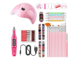 Conjunto De Ferramentas Para Lâmpada De Unha Rosa 36w01p Produtos Domésticos Ly Ebike