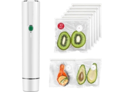 Seladora A Vácuo, Vácuo Para Alimentos, Portátil (seladora + 30 Sacos Reutilizáve Is ​​para Selagem Vácuo)
