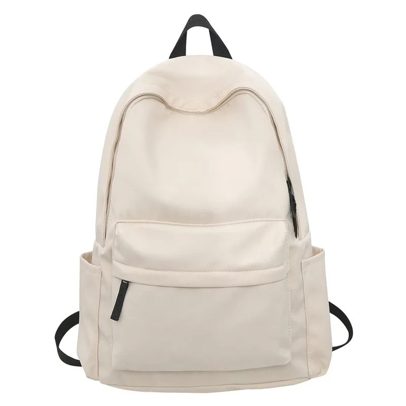 (5876-bege) Mochila Feminina Casual, Mochila De Viagem De Grande Capacidade, Bolsa Feminina Moderna