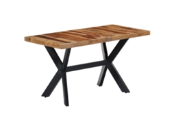 Vidaxl Mesa De Jantar 140x70x75 Cm Madeira De Acácia Maciça