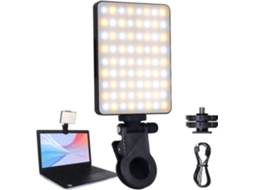 Luz De Selfie Compacta E De Alto Brilho Com 3 Modos De Foto E Vídeo.