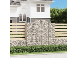 Vidaxl Cestos Gabião Arqueados 5pcs 200x50x180/200cm Ferro Galvanizado