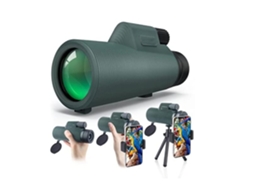 Telescópio Monocular 12x42, Monocular De Alta Potência Reino Unido, Lente Fmc 16,5 Mm Bak4 Versão À Prova Dágua Bestvite (verde)