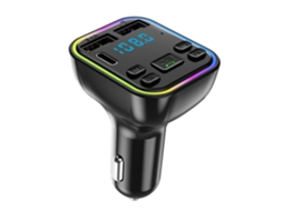 Transmissor Fm Bluetooth 5.3 Veicular, Usb-c, Carga Rápida, 48w, Graves