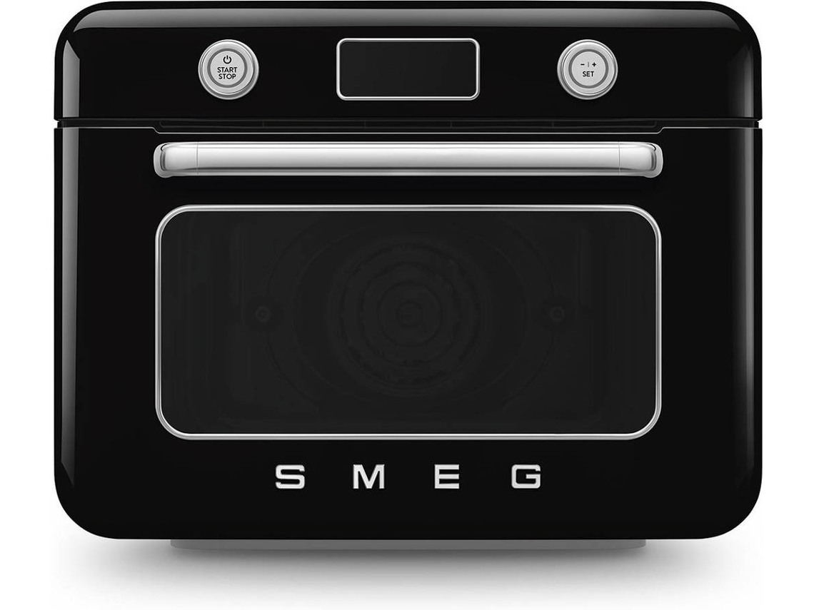 Forno com vapor SMEG COF01BLEU Anni 50 (30 L - 1800 W - Preto)