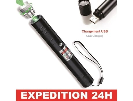 Ponto Laser Verde 1mw Longo Alcance 10km Carregamento Usb Novo Modelo Zisonix