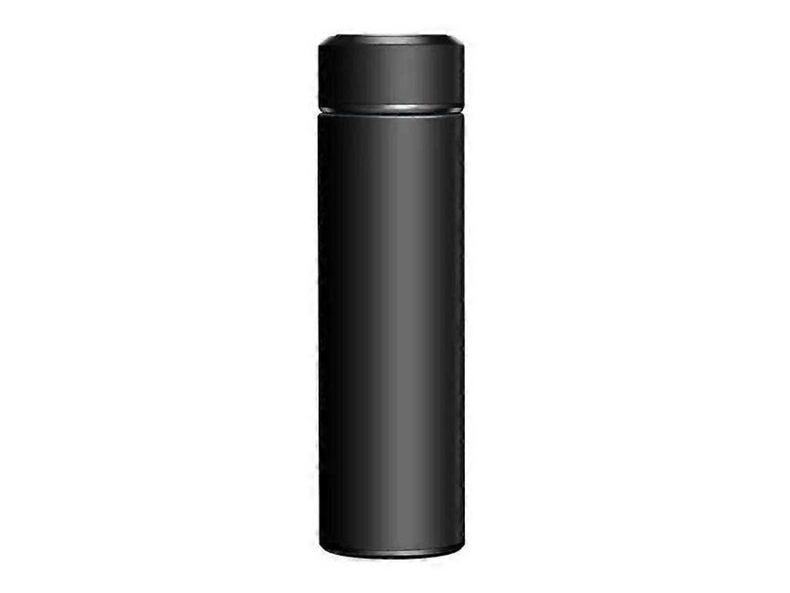 Mini Garrafa Térmica Inteligente De 500ml Com Visor Digital Led E Indicador De Temperatura, Feita De Aço Inoxidável.
