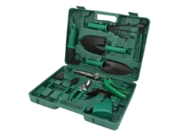 Laxiscreed Kit De Jardinagem Multifuncional Com Pá, Ancinho E Estojo De Plástico Para Cuidados No Jardim