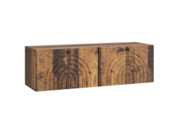Vidaxl Gabinete De Tv De Parede Madeira Antiga 98 X 31 X 30 Cm