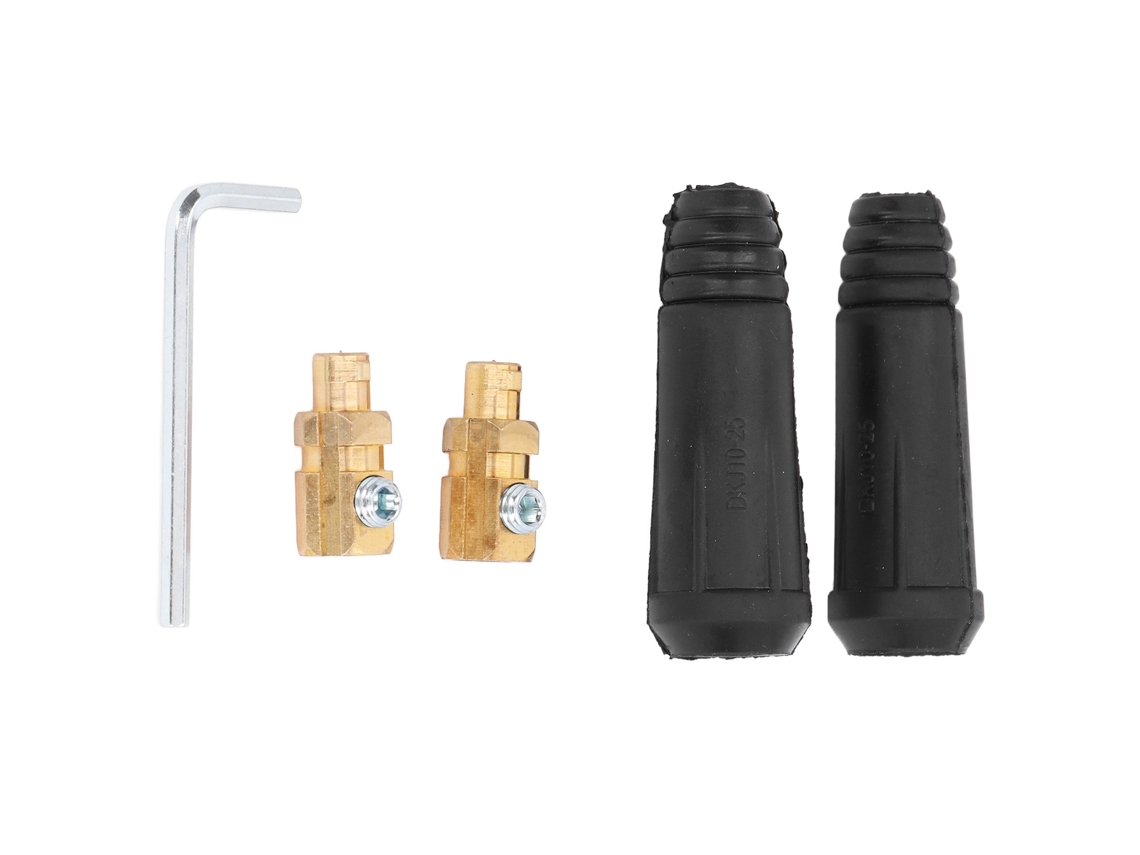 2 Conjuntos De Conectores De Cavo De Soldadura Macho 200a Dkj10‑25 Acessórios De Conector Rápido Para Soldador