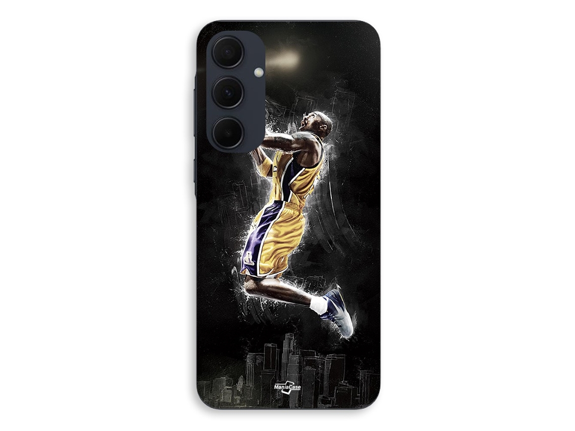 Capa Para Samsung Galaxy A55 Basquetebol Kobe Bean Bryant 24 Black Mamba Maniacase