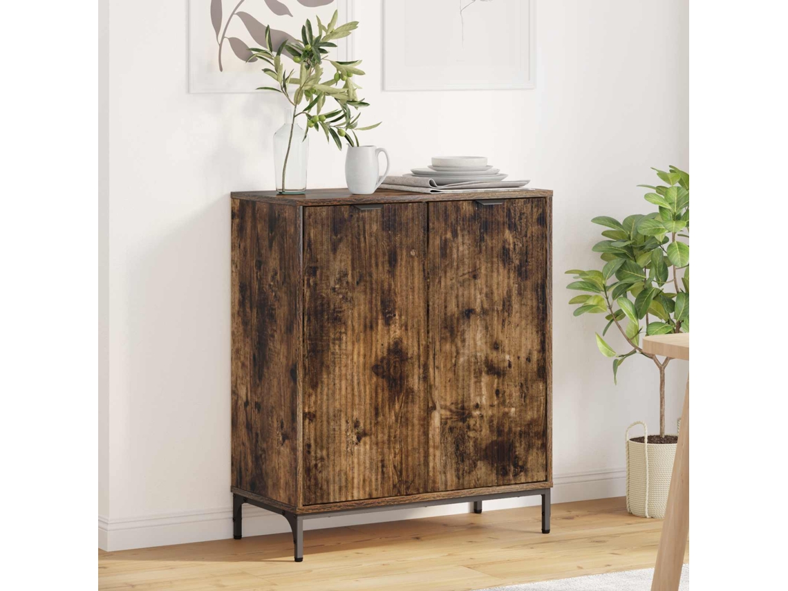 Vidaxl Buffet Carvalho Defumado 69,5 X 33 X 82 Cm Derivados De Madeira