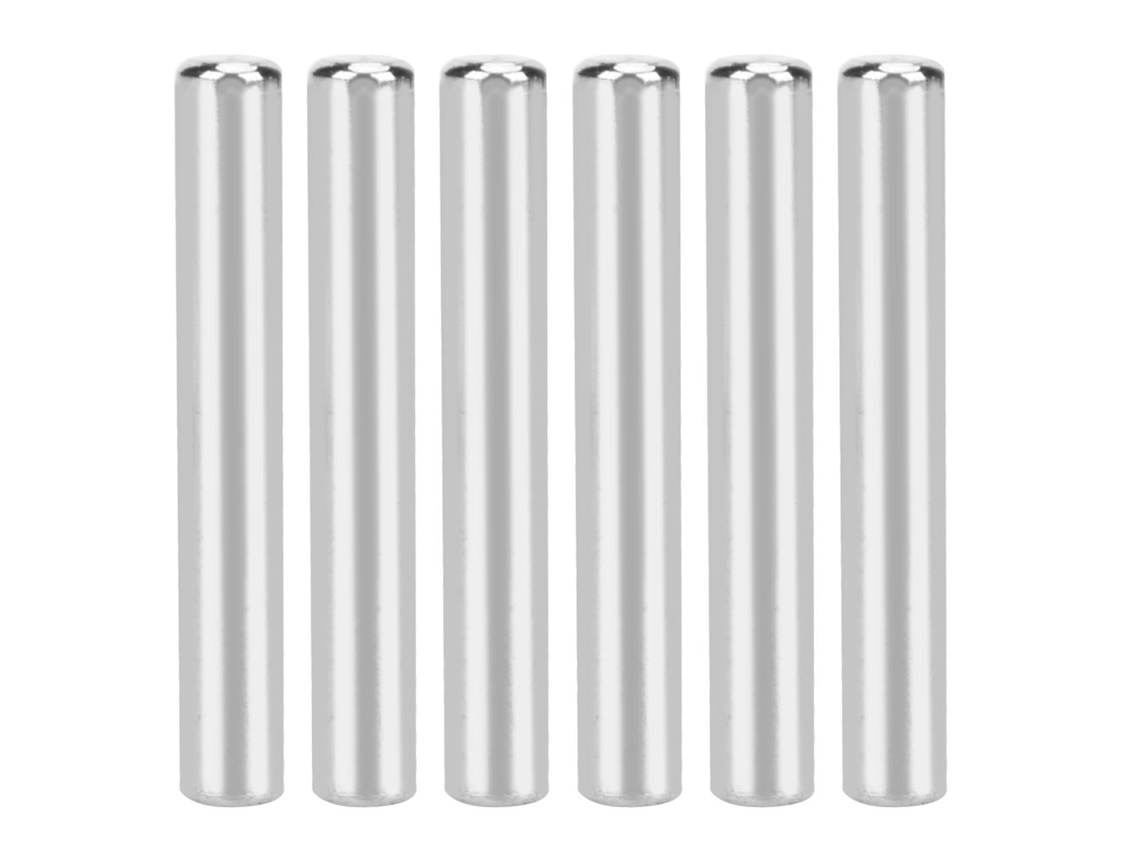 6pcs eixo de aço inoxidável em forma de d para carro de brinquedo e robô industrial 40mm x 6mm