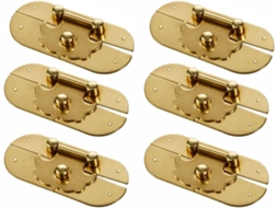 Conjunto De 6-fechos Cobre Antigo Para Caixas, Ferragens Em Estilo Vintage Para Fechaduras De Armários E Estojos Joias
